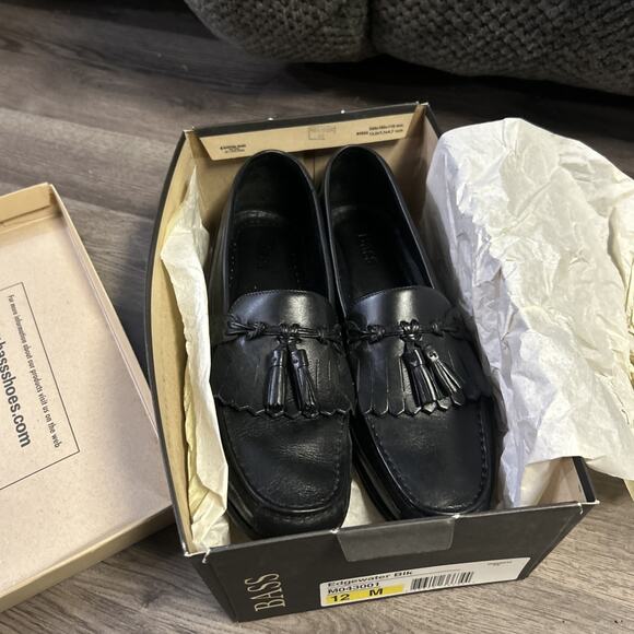 Men’s Bass Loafers With Accent Black Edgewater Size 12 With Box main image 10